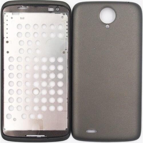 BaanSam New Front Frame LCD Screen Frame Battery Door Back Cover Housing Case For Lenovo S820 With 3M Adhesive