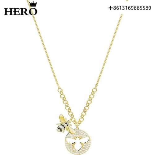 HERO Original Copy 1:1SWA Bee Necklace Logo Gift Preferred Free Package Manufacturers Wholesale