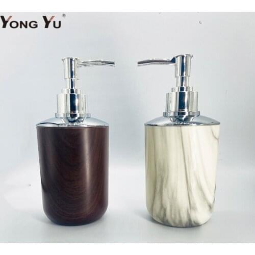 Wood Grain Plastic Kitchen Soap Dispenser Bathroom Hand Sanitizer Bottle Shower Gel Shampoo Moisture Bottle Toilet Lotion