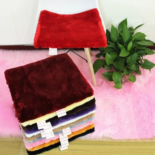 Seat Cushion Thicken Fluffy Cushion Non-Slip for Dining Chair Student Office Square Stool Futon Bench Hotel Home Decor 40*40cm