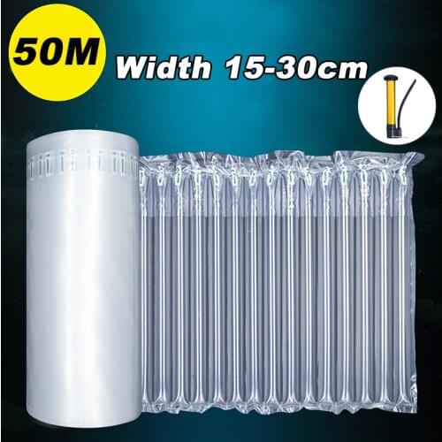 50M Air Column Bag Shockproof Bubble Film Anti-collision Buffer Packaging Inflatable Bubble Column Bubble Bag
