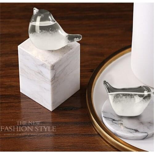 Crystal Transparent Storm Glass Bottle Barometer Bottles Weather Forecast Stylish Desktop Water Drop Weather Station