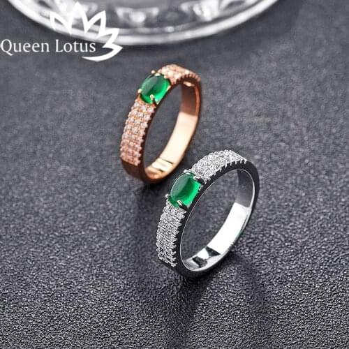 Queen Lotus Rings With Cubic Zirkonia For Women
