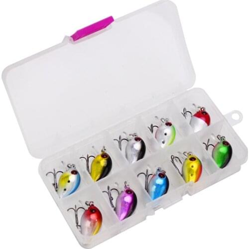 Fishing Lure Bait Mini Minnow 3cm/1.5g Wobblers Crank Bait 10 Colors Artificial Lures