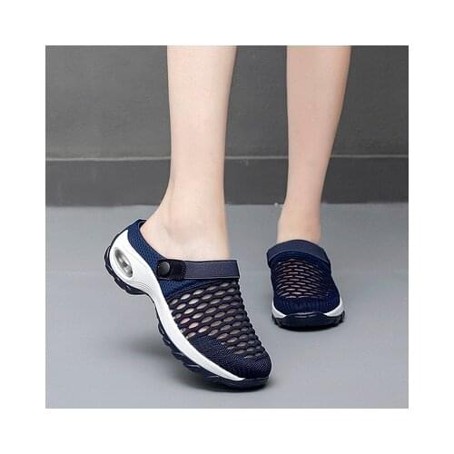 2021 New Women Shoes Casual Increase Cushion Sandals Non-slip Platform Sandal For Women Breathable Mesh Outdoor Walking Slippers