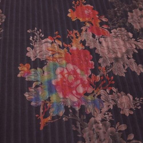 Shunde heavy silk spinning watered gauze cloth hand spun silk plain gambiered cotton-padded clothes cheongsam silk fabrics