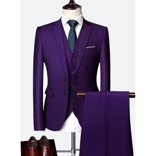 Wedding suit men classical Mens Business suit 3 pieces New Formal Korean Slims Suit Dress Suit tuxedo groom suit