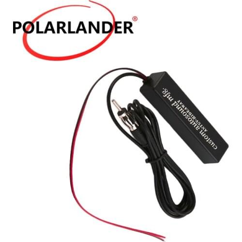 Universal Auto Car Radio FM Antenna 12V Signal Antenna Enhance Device Signal Booster Amp Amplifier for Marine Vehicle Boat RV