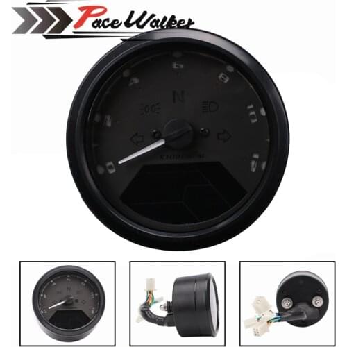 8-18V Universal LCD Digital Tachometer Speedometer Odometer Motorcycle Motorbike 12000RPM Motorcycle Accessories for 2 4 cylinde
