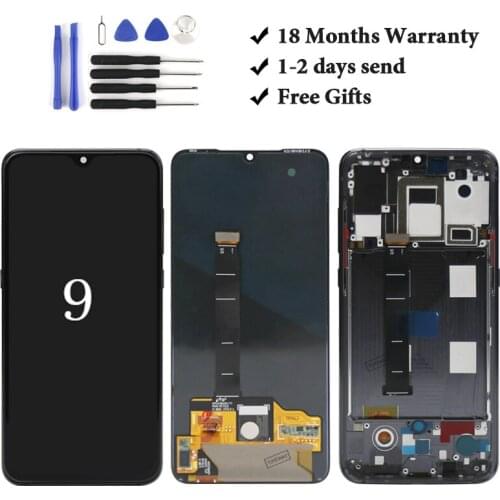 All tested Good quality for Mi 9 lcd display inch assembly replacement for 9 lcd screen mobile phone lcd