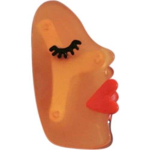 Funny Acrylic Hair Claw Clips Non Slip Big Eyes Palm Face Hair Jaw Clamps French Design Barrette Fashion Accessories