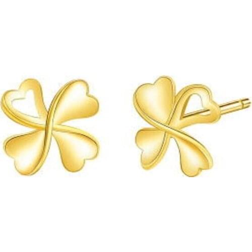 Stud Earrings for Women Gold Color Earring Simple Rose Flower Earrings for Wedding Engagement Fashion Jewelry kolczyki damskie