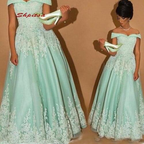 Mint Green Lace Mother of the Bride Dresses for Weddings Plus Size Party Dinner Evening Godmother Groom Dresses