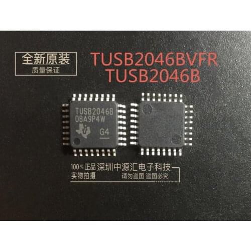 10pcs 100% new and orginal TUSB2046BVFR TUSB2046B QFP-32 4-PORT HUB FOR THE UNIVERSAL SERIAL BUS WITH OPTIONAL SERIAL in stock