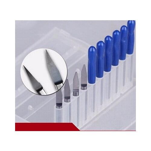 10PCS/SET LEVEL-3A 3.175mm/4mm/6mm Flat bottom knife CNC Machine Milling Cutter Bits wood cutter Engraving Machine Tool