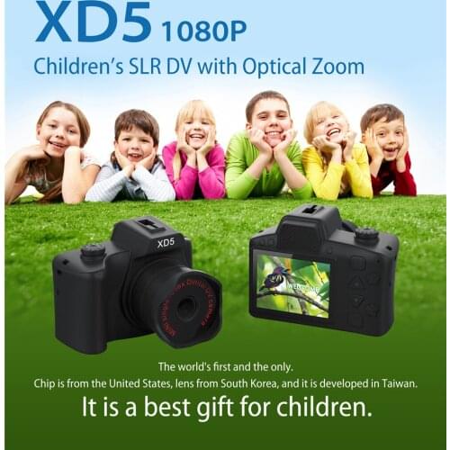 1080P HD Kids Camera Children`s SLR DV With Optical Zoom Digital Camera