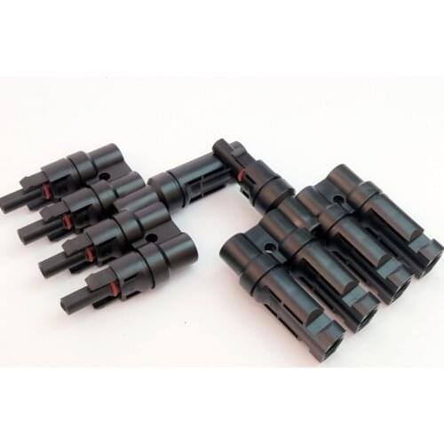 5pcs/lot 4T Branch connector Multi T Connector solar panel parallel connection branch 4T pv module panel connect solar system
