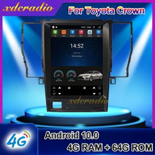 Xdcradio 10.4" Android 10.0 For Toyota Crown Car Radio Automotivo Car DVD Multimedia Player Auto GPS Navigation 2005-2009