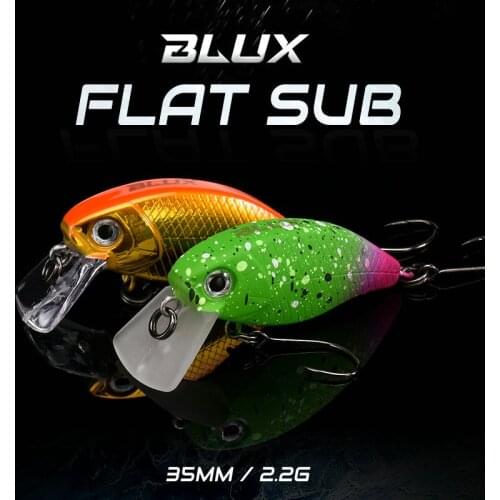 BLUX 35MM 2.2G Crankbait Floating Fishing Lure Shallow Freshwater 1-2ft Wobbler Artificial Hard Plastic Trout Bait Crank Tackle