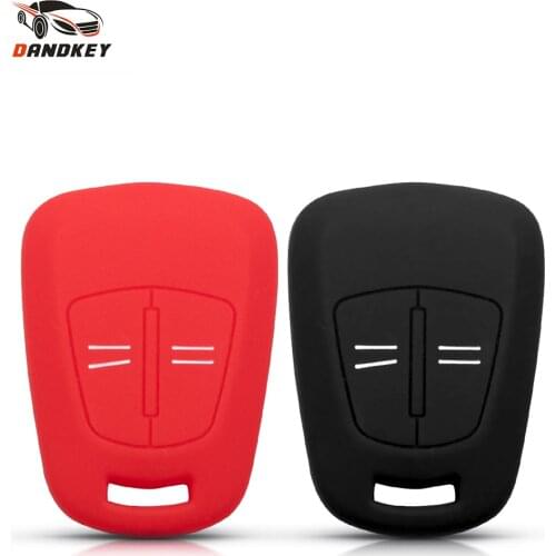 Dandkey 2 Buttons Silicone Remote Key Case Fob Cover For Vauxhall Opel Corsa D ASTRA H Meriva Vectra Zafira Signum Agila
