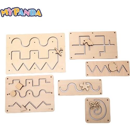 Baby Busy Board Diy Accessories Material Duck Slide Busyboard Early Childhood Education Wooden Toys Scrapbook Puzzle Supplies