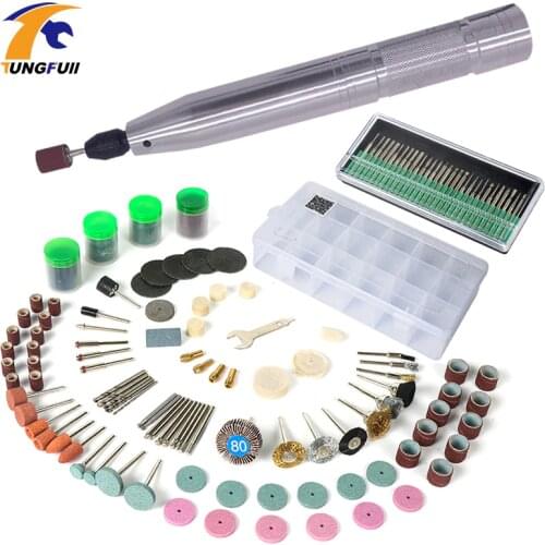 Tungfull Electric Grinding Machine Cordless Drill Power Rotary Tool Miniature Electric Drill Pen Hand Drill Electric Drilling