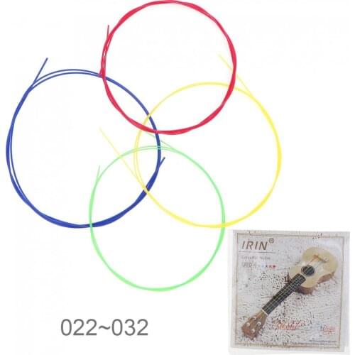 Guitar Strings 4pcs / set Ukulele String 022-032 Inch Colorful Nylon with Full Bright Tone Guitar Accessories