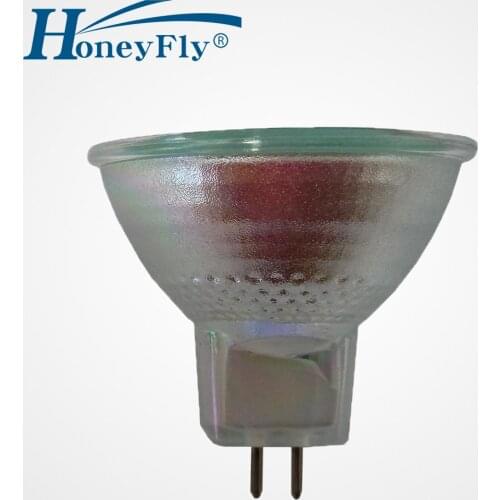 HoneyFly 10pcs Dimmable JCDR 50W 110V/220V Halogen Lamp 2700-3000K Warm White Halogen Bulb Clear Glass Indoor Use Lamba