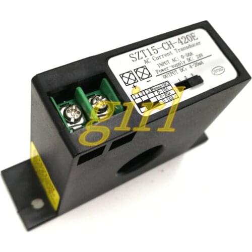 AC current induction transmitter isolation power quantity AC 0-50A conversion DC current analog 4-20MA