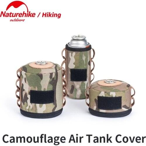Naturehike Camouflage Gas Tank Cover Outdoor Tools Camping Picnic Accessories Flat Gas Tank Multi-Specification Leather Case