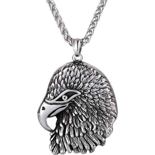 Cool Big Eagle Pendants Necklaces Stainless Steel Necklace For Hiphop/Rock Style Mens Jewelry