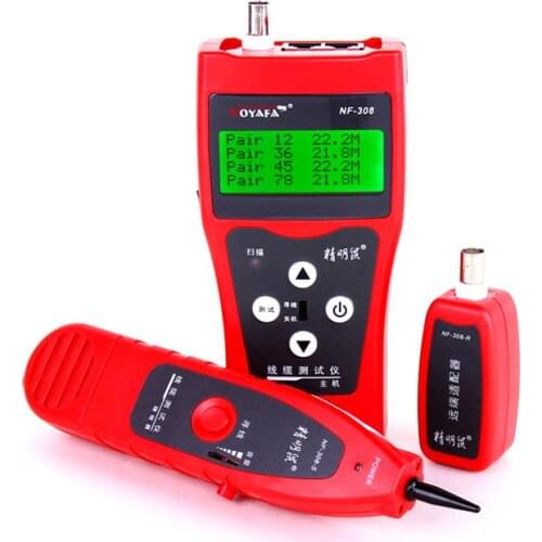 NF-308 tester hunt, cable tester, network cable length tester, telephone check line instrument