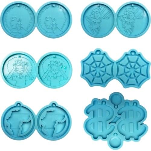 Earrings Epoxy Resin Mold Ear Drop Dangle Silicone Mould DIY Crafts Jewelry Mold