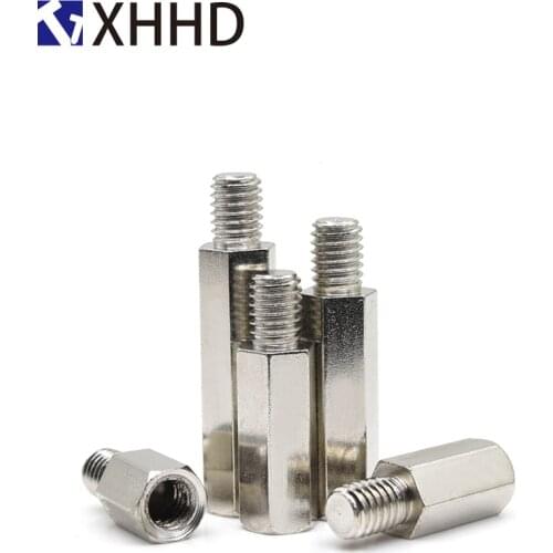 Hex Carbon Steel Male Female Standoff Pillar Stud Board Hexagon PC Computer PCB Motherboard Spacer Bolt Screw M2 M2.5
