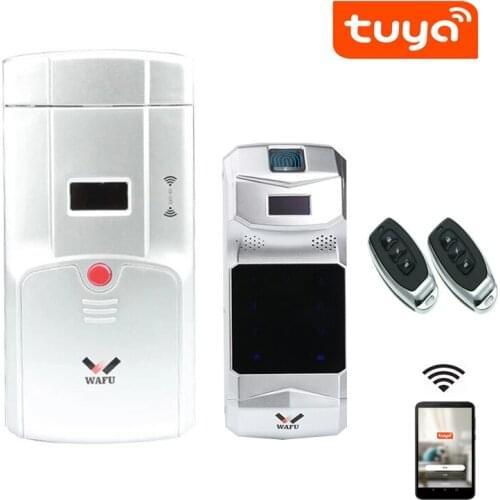 Keyless Tuya APP Smart Electric Motor Lock Invisible Entry Remote Control Door Lock Fingerprint Password Optional