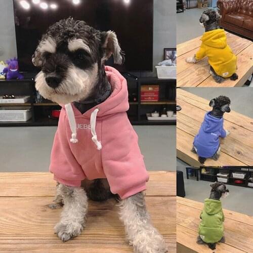 Dog Hoodie Sweatshirt Pomeranian Schnauzer Pug Clothing French Bulldog Dog Clothes Winter Frenchie Dog Coat Outfit Pet Apparel
