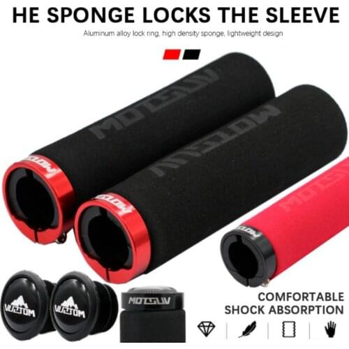 Bicycle Grips Bicycle Handle Cover Mountain Bike Lock Sponge Handlebar Dead Fly Single Comfortable Handlebar Riding Accessories