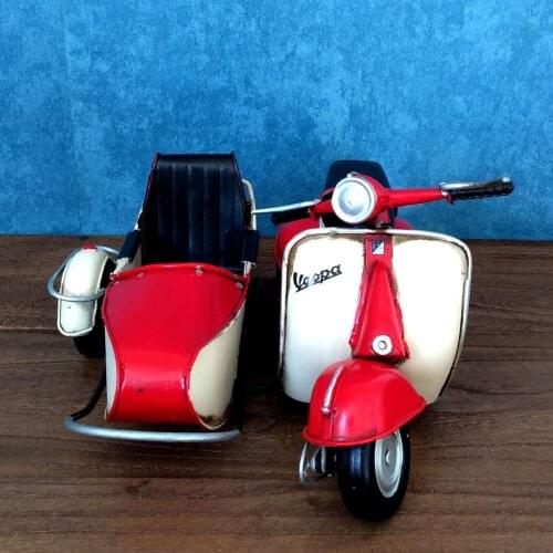 Motorcycle Vintage Ironwork Model Tin Retro Crafts Handmade Collection Handicraft Decorations Modelcar Gifts