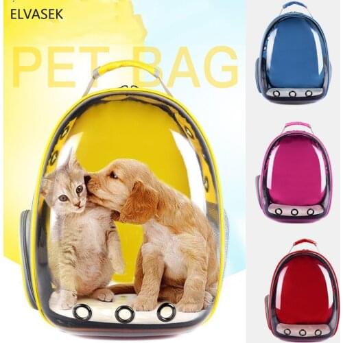 High Quality Pet Parrot Carrier Bird Travel Bag 2021 Fashion Space Capsule Transparent Backpack Breathable 360 Sightseeing