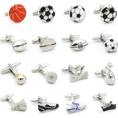 Sport Series Cuff Links 28 Designs Option Football Design Cufflinks