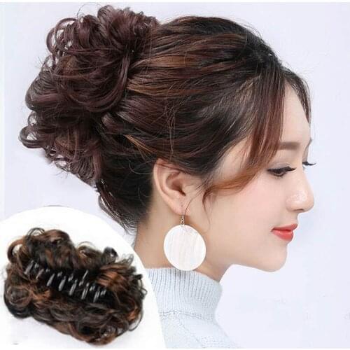 Woman Lady Wig Claw Clip Curly Hairstyle Tool Accessories Gift Charm Hairpiece SP99