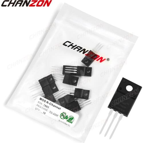 10pcs 7N65 TO-220F N-Channel Mosfet Bipolar Junction Transistor BJT SIC Mos Fets Triode Tube 7A 650V DIY Integrated Circuits