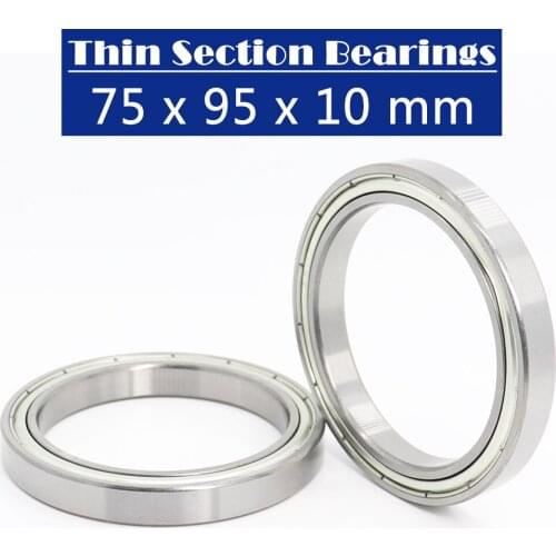 6815 ZZ ABEC-1 (2PCS) 75x95x10MM Metric Thin Section Bearings 61815 ZZ 6815ZZ