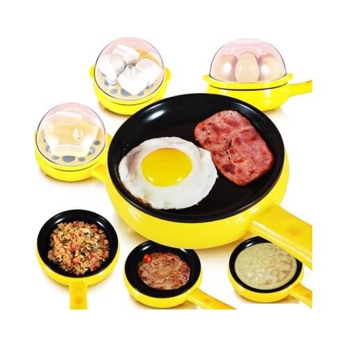 Mini Household Electric Frying Pan Skillet Fried Eggs Boiler Steamer Non-Stick Fried Steak Pancake Omelette Breakfast Maker