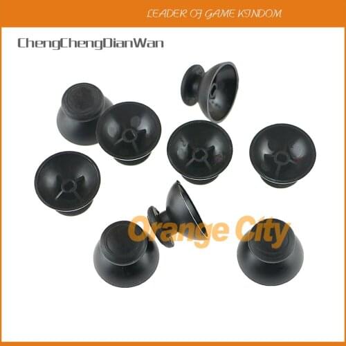 ChengChengDianWan 10pcs 50pcs 120pcs Black big Hole Joystick Cap Thumbstick for Wii U Controller