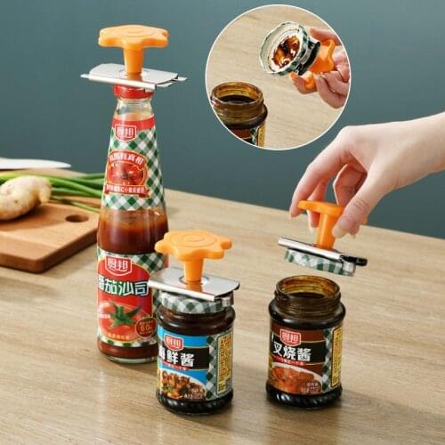 Labor-Saving Stainless Steel Bottle Opener Rotary Screw Capper Can Opener Kitchen Gadgets Kitchen Accessories Tools