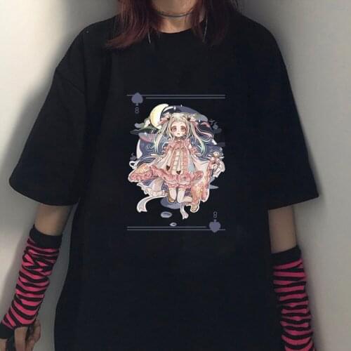 Harajuku Anime Toilet Bound Hanako Kun Hip Hop Tops Tees Summer Casual Personlity Tees