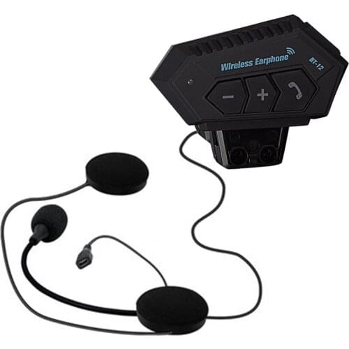 Motorcycle Helmet Headset BT5.0 Motorcycle Headphone Wireless Music Earphone, Handsfree Moto BT Speaker