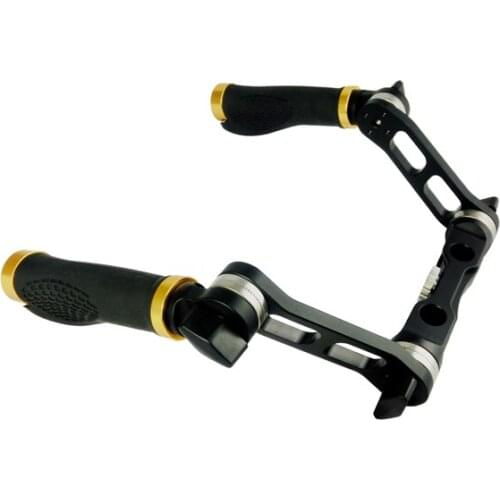 HONTOO Unviersal Handle Handle Handgrip for 15mm Rods DSLR Rig System Handgrip