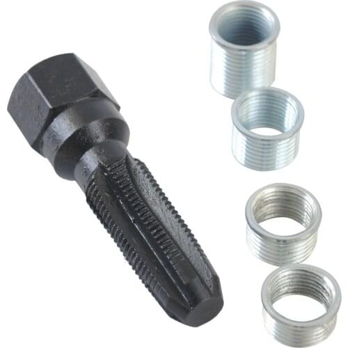 M14 Spark Plug Hole Wire Attack Tool Spark Plug Thread Repair Tool Spark Plug Wire Sleeve M14*1.25